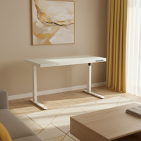 Bureau debout moderne et abordable à hauteur réglable avec fonction automatique, construction métal-bois, mobilier de bureau pour usage professionnel