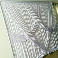 SIMPSON 10ft X 10ft Drapé de scène en Spandex 190gsm de haute qualité pour mariage et banquet, Vente en gros