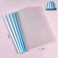 Carpeta de cubierta transparente A4 de gran venta, carpeta de suministros de oficina, carpeta de archivos de abrazadera de varilla gruesa de gran capacidad