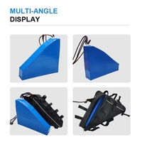 Vélo de montagne électrique de haute qualité avec batterie au lithium triangulaire 1500W 3000W 5000W Haute capacité 48V/72V 30Ah 18650 LED Brushless