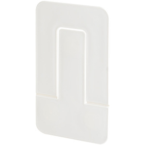 Simple Foldable Plastic Bookend 12.4x0.3x20.4 Cm For Desktop Book Storage And Organization White 2 Pack - Product Image 1