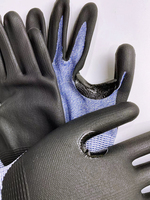 Gants de protection anti-coupure HPPE, gants de sécurité enduits de mousse de nitrile pour la construction