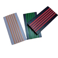 Profilé de rail coulissant en PVC Leguwe de haute qualité pour marche d'escalier, en plastique rigide, avec double rainure en U pour porte coulissante à pousser-tirer