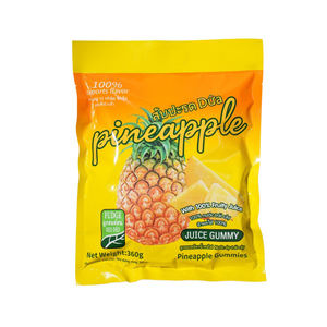 Doces de Gelatina Elásticos por Atacado, Fabricação Direta OEM ODM, Guloseimas Mastigáveis em Lote, Gomas de Frutas Mistas de Limão e Abacaxi - Product Image 1
