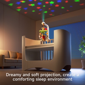 Tumama enfants rotatif bébé berceau <span class=keywords><strong>Mobile</strong></span> jouet veilleuse douce peluche pépinière suspendu <span class=keywords><strong>musique</strong></span> <span class=keywords><strong>Mobile</strong></span> avec berceuses bruit blanc - Product Image 6