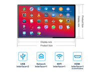 Écran d'affichage numérique mural fin 43 pouces 4K, lecteur multimédia LCD Android avec WiFi pour ascenseur, magasin de détail