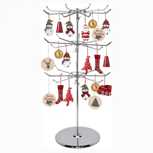 3 Tier Spinner Display Rack Counter Top Adjustable Rotating Jewelry Display Stand for Retail Store