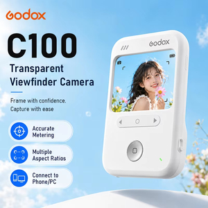 Caméra de poche portable Godox C100 2-en-1 avec écran transparent, fonction d'étalonneur de lumière et enregistrement 1080P, idéale pour les vlogueurs et les cinéastes de rue - Product Image 1