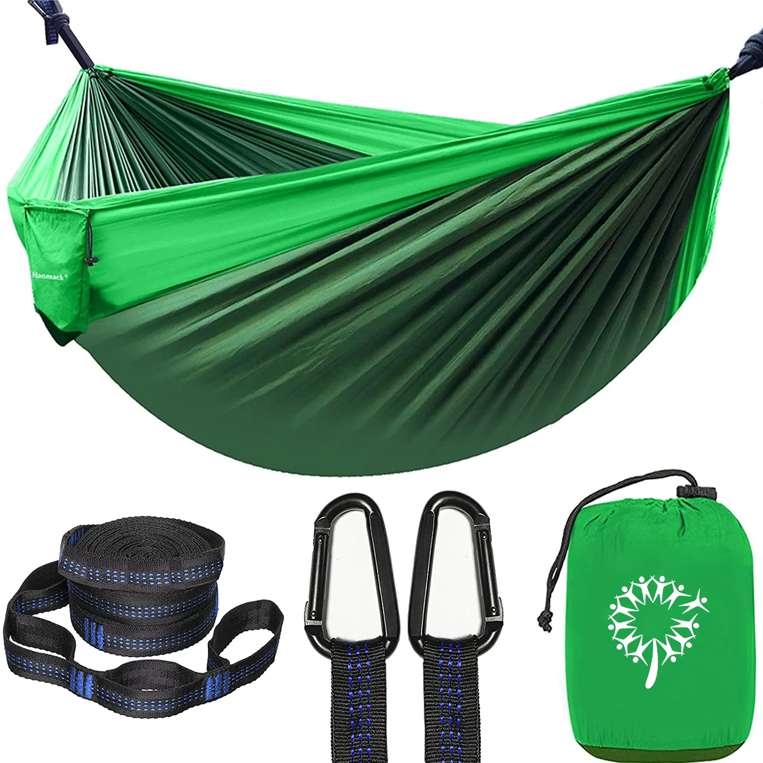 Lightweight 20D Nylon Waterproof Portable Strength Hammock for Outdoor Travel Camping