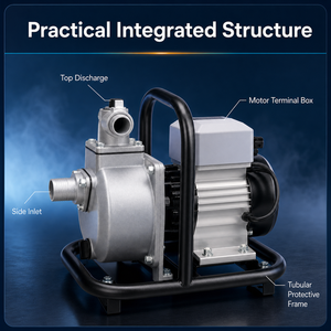 Bomba de Agua Centrífuga QY con Salida de 50 mm, Acero Inoxidable, Motor Eléctrico de 1 HP para Sistemas de Riego Agrícola - Product Image 2