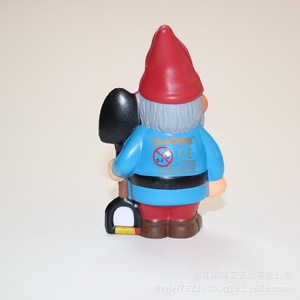 Pu Garden Gnome Fidget Toy With Shovel High <b>Rebound</b> Stress Relief For Kids Age 5 To 7 Years Unisex Gift Decor - Product Image 2