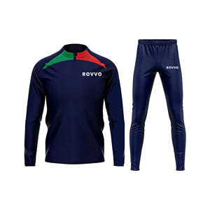 Desain Baru LOGO Kustom Berkualitas Tinggi Grosir Setelan Olahraga Sepak Bola 1/4 Zip Baju Latihan Sepak Bola Jersey Pakaian Sepak Bola Premium - Product Image 3