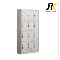 Garde-robe de stockage de vêtements en acier à 12 portes de haute qualité KD zone utilisée indienne pour les meubles de chambre à coucher à la maison