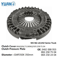 3482000953 0022507504 0042502404 0660306 Plato de Presión de Embrague para Camión 350mm Repuesto Fábrica Yaoyuan China