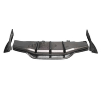 Diffuseur arrière en Fiber de carbone Style PSM pour 2015-2017 Mercedes BENZ classe C W205 coupé 2D C63 AMG