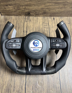 Airplane Styling Real Carbon Steering Wheel Alcantara Grip Fit Mercedes W463 W213 W205 <strong>AMG</strong> Easy Install - Product Image 1