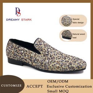 Chaussures habillées décontractées de luxe pour hommes, en tissu à motifs spéciaux, fabriquées à la main en Italie, de haute qualité, style vintage, Oxford, personnalisation du logo du fabricant - Product Image 6