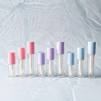 Contenants Vides d'Huile à Lèvres Repulpante Cerise Rose Étiquette Privée Personnalisée Tubes Vides d'Huile Teintée Végétalienne Pêche Fruitée