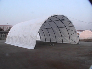 Vải Căng Kim Loại Lưu Trữ Container Shed Dome Top Roof Covers Container Vận Chuyển Nơi Trú Ẩn - Product Image 3