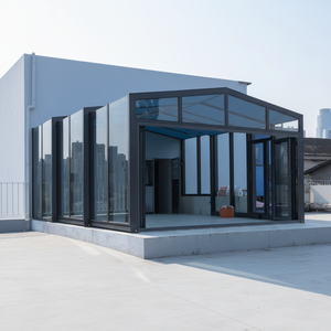 Villa résidentielle moderne, mobile et télescopique, avec véranda extérieure électrique intelligente, à toit vitré plat, à ouverture <span class=keywords><strong>automatique</strong></span> et rétractable - Product Image 1