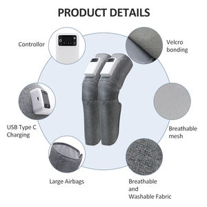 Masajeador de ondas de aire, instrumento de fisioterapia a presión, circulación neumática, presión de aire, masajeador de piernas con calor de rodilla - Product Image 3