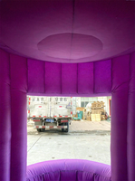 Stand de vente de nourriture, de glaces et de boissons gonflable géant mobile pour l'extérieur, design personnalisé, pour les carnavals