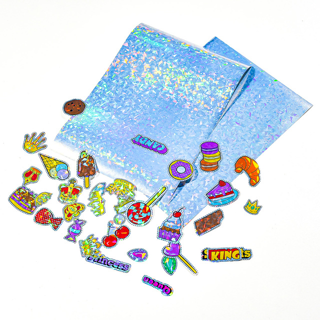 DIY PET Film Printable Waterproof A4 Sheet Inkjet Vinyl Paper Self Adhesive Holographic Sticker Papers