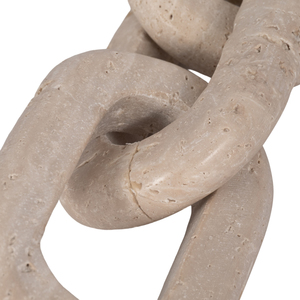 Figurina a catena in travertino, oggetto decorativo per casa, ufficio, soggiorno, mensola, tavolino da caffè - Product Image 4
