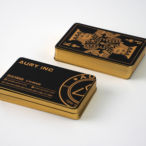 تصميم مخصص شعار فاخر برقائق ذهبية ختم بطاقة عمل طباعة بيع بالجملة شخصية منقوشة زيارة بطاقات ورقية Thank أنت - Product Image 3