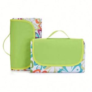 Manta de Picnic Personalizada con Logotipo, Tapete de Playa a Rayas, Plegable, Impermeable, para Senderismo, Viajes, Picnic Familiar - Product Image 1