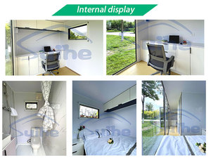 <span class=keywords><strong>Casa</strong></span> Prefabricada de Acero de 20 pies, Estilo Apple Cabin, con Diseño Moderno, Opciones de Oficina, <span class=keywords><strong>Casa</strong></span> de Campo y Taller, Construcción con Panel Sándwich - Product Image 5