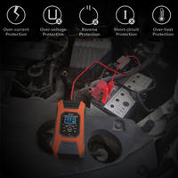 Foxsur chargeur de batterie de réparation d'impulsion automatique à 7 étages 12V 7A chargeur de voiture de moto batterie plomb-acide mainteneur désulfateur