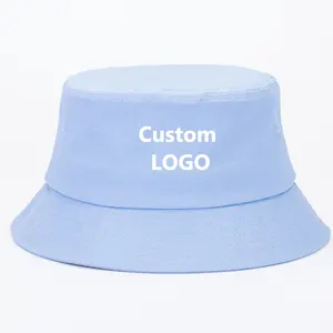 Bán Buôn Thiết Kế Tùy Chỉnh Xô Hat Logo Thêu In Đảo Ngược Xô Mũ Người Đàn Ông Phụ Nữ Phụ Nữ 100% Polyester Bông