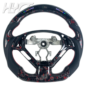 <span class=keywords><strong>Volant</strong></span> personnalisé en cuir avec LED en fibre de carbone pour l'amélioration de l'intérieur de la voiture, adapté à Infiniti <span class=keywords><strong>G25</strong></span> G37 G35 Ex25 Ex35 G37S G37X - Product Image 1