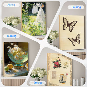 Panneaux de bois de 16x20 "pour la peinture, berceau de galerie de 3/4" de profondeur (lot de 4) planches de bois pour l'artisanat, planches d'art pour l'acrylique et la peinture à l'huile - Product Image 5