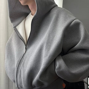 Sweat-shirt lourd en coton 100% <span class=keywords><strong>480</strong></span> GSM avec logo personnalisé pour homme, avec épaules tombantes et design graphique surdimensionné - Product Image 4