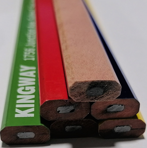 Lápices octogonales de carpintero personalizados Lápices de marcado de madera de grafito negro para la impresión de logotipos de construcción disponibles - Product Image 3