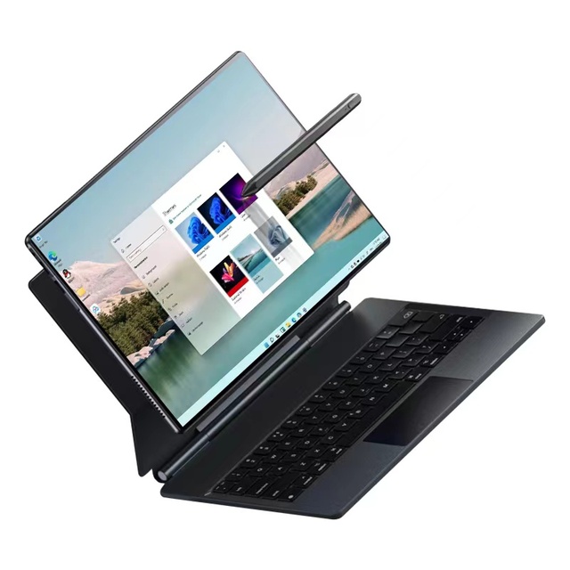 New 2024 D30S 2 in 1 Tablet Laptop 12.7 Inch 2K 2176*1600 Touch Screen Intel Celeron N5095 12GB RAM 1TB SSD Win 11 Notebook