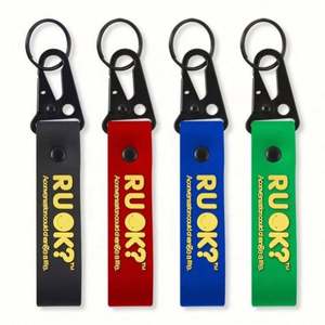 Custom <b>Keychains</b> in Bulk Logo Soft Rubber Key Chain Wristlet <b>Personalized</b> Design 3D Wrist Custom Keychain - Product Image 1