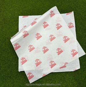 Custom Logo Printed Hamburger <b>Wrapping</b> <b>Paper</b> Greaseproof Waterproof Warpper Pack for Food - Product Image 3