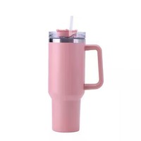 Vaso Térmico de Acero Inoxidable de 40 oz con Asa, Impresión de Logotipo Personalizado, para Stanley, Aislamiento al Vacío, Certificado ISO