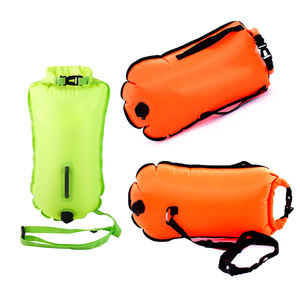 2025 oranye terang RPET TPU balon PVC pelampung renang untuk air terbuka baik Swimmer Tow Float lampu LED pelampung - Product Image 2