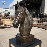 Sculpture de cheval en bronze, artisanat métallique, statue d'animal grandeur nature, décoration de jardin extérieur, ranch, moulage sur mesure, résistant aux intempéries, fabrication en usine