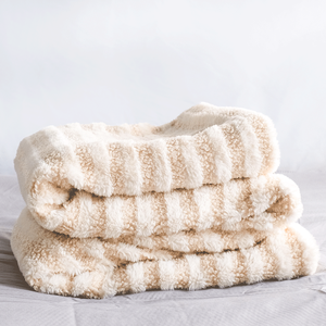 <strong>Double</strong>-Sided <strong>Teddy</strong> <strong>Fleece</strong> Sherpa Blanket 2 in 1 Reversible Thick Plush Throw for Bed Ultra Soft Faux Fur All Season Home Decor - Product Image 1