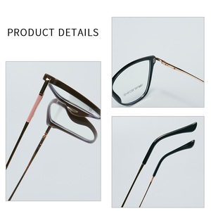 Lunettes anti-lumière bleue œil de chat 87107, monture intégrale TR90, unisexe, avec charnières à ressort métalliques - Product Image 4