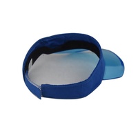 Chapeau de plage d'été à la mode pour femmes avec bord en PVC transparent Logo personnalisé visière léopard pour l'extérieur et le sport en gros
