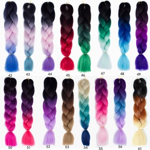 Synthetic Ombre Color Jumbo Braiding Hair Extension 24-82inch Customized <strong>logo</strong> Crochet Box <strong>Braid</strong> Bulk Pre Stretched Braiding Hair - Product Image 5