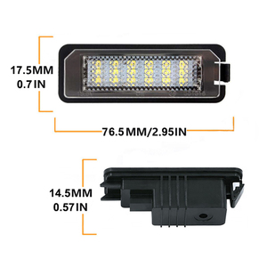 2 pièces HOPSTYLING pour 911/Cayman/Cayenne/Macan, éclairage de plaque d'immatriculation LED - Certifié E-mark 12V Aluminium - Product Image 2