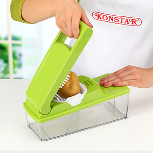 Factory Latest Stainless Steel Simple Green Handheld <b>Chopper</b> Salad Maker Kitchenware Helper <b>Vegetable</b> Cutter - Product Image 1