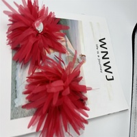14cm Organza Tridimensionnel Polygonal Bouclé Chaussure Fleur Applique DIY Corsage Broche Vêtements Accessoires-Durable Métal Laiton)